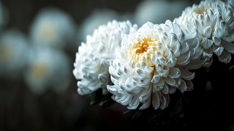 仏花（白い菊）の写真