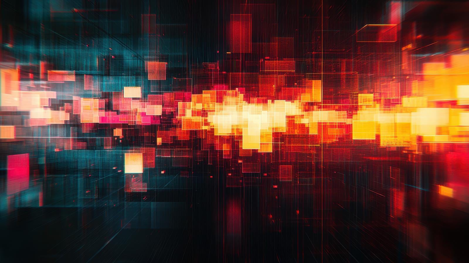 「ピクセル爆発」の写真