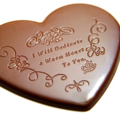バレンタイン用ハートのチョコレートの写真