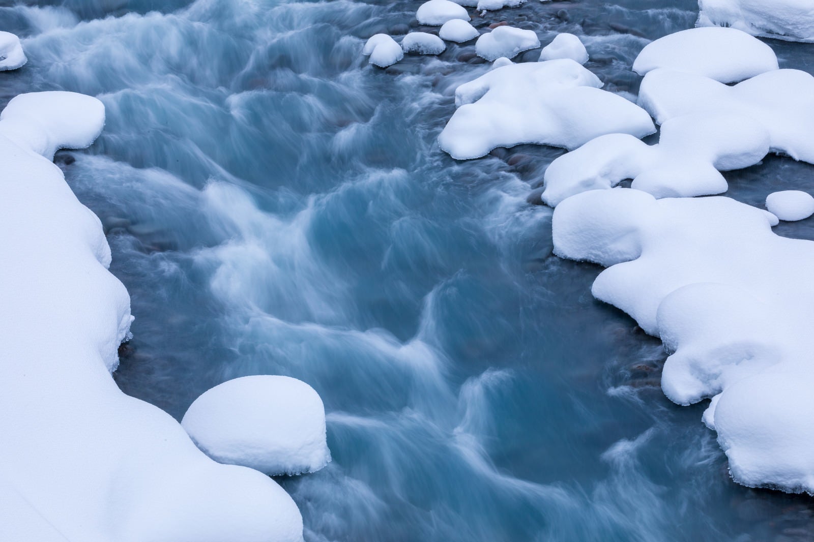 「冬の美瑛川」の写真