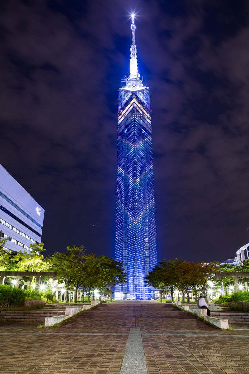 「福岡県にあるランドマークタワー（福岡タワー）」の写真