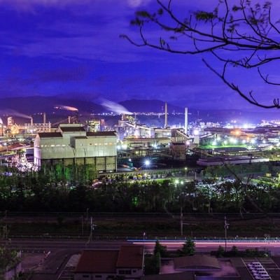 室蘭の工場夜景の写真