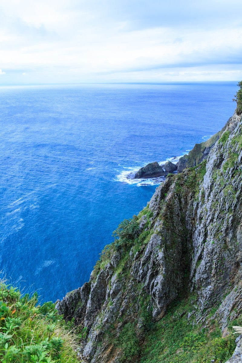 「地球岬の断崖」の写真