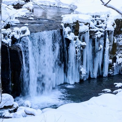 冬の銚子大滝の写真
