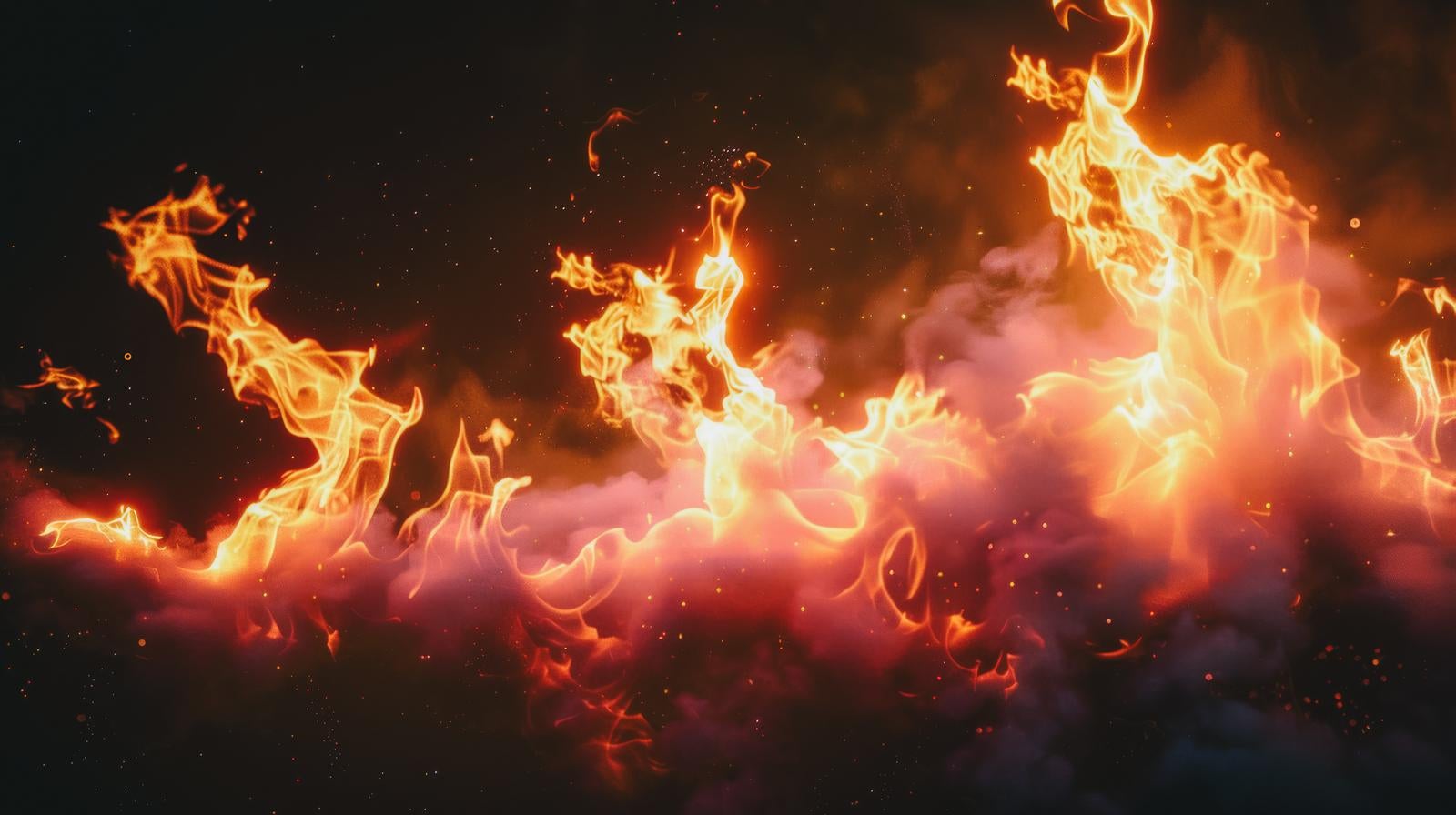 「メラメラと燃える火炎」の写真