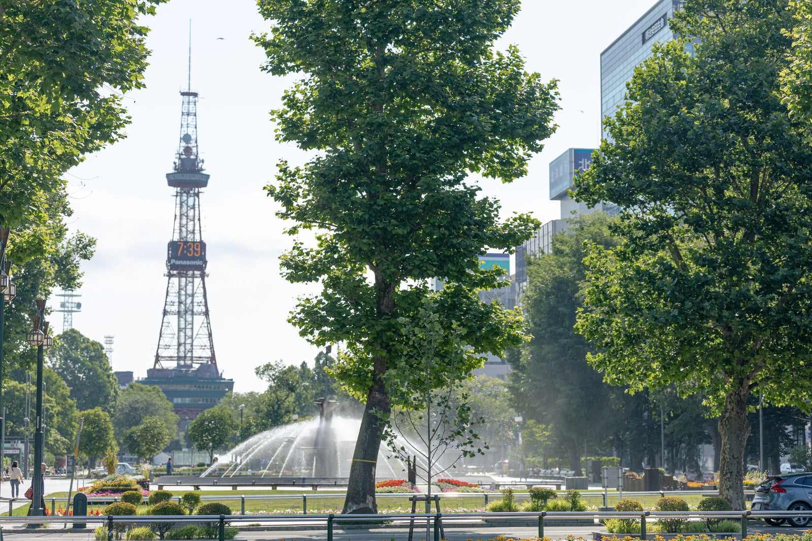 「大通公園の風景（北海道札幌市中央区）」の写真