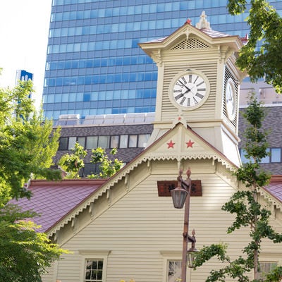 札幌の名所札幌市時計台の写真
