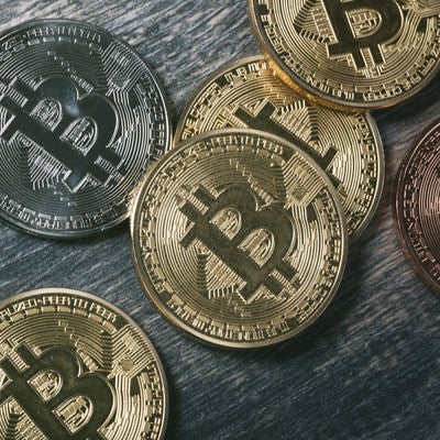 bitcoinのメダルの写真