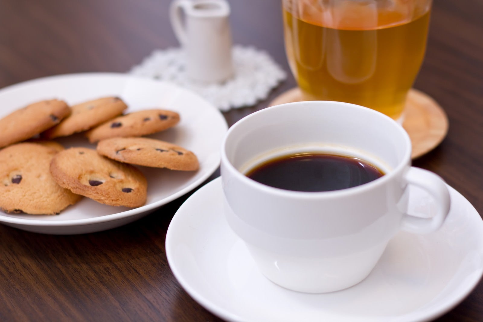 「コーヒーとクッキー」の写真