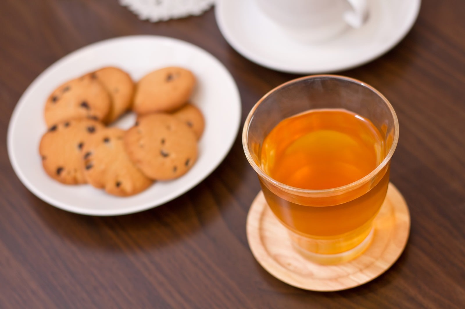 「紅茶とクッキーのティータイム」の写真