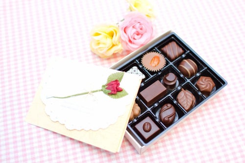 チョコレートと恋文の写真