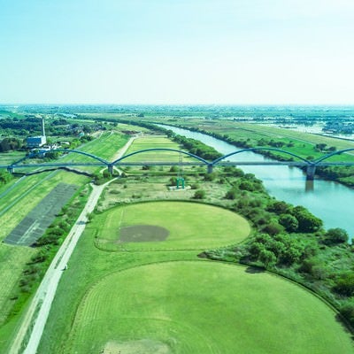 リバーフィールド古河（空撮）の写真