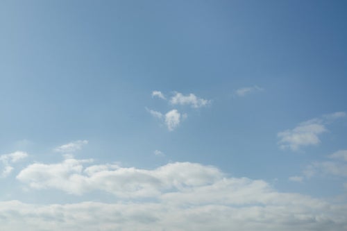 積雲と青空の写真