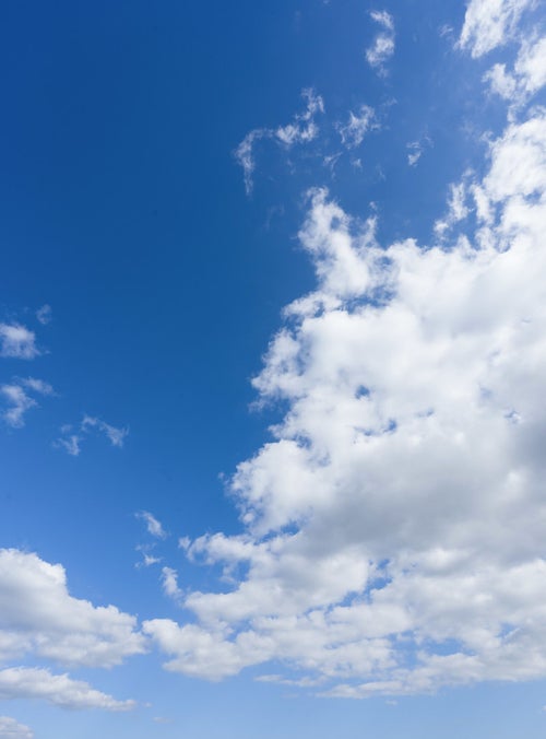 青空と雲のバランスの写真