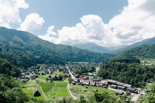 白川郷の夏の写真