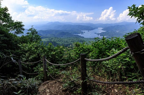 磐梯町八方台登山口からの登山コースで見る景色の写真