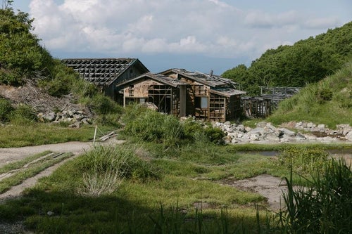磐梯山の小屋の写真