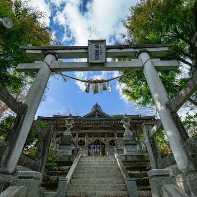 石都々古和気神社、古社の鳥居をくぐる信仰の写真