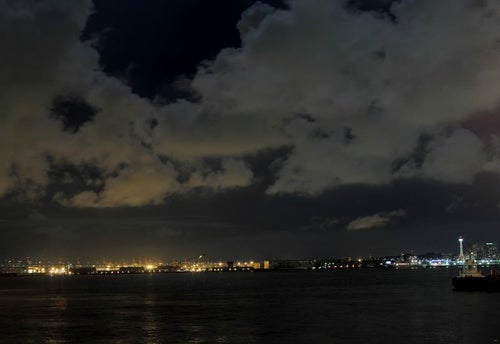 大黒埠頭の夜景の写真