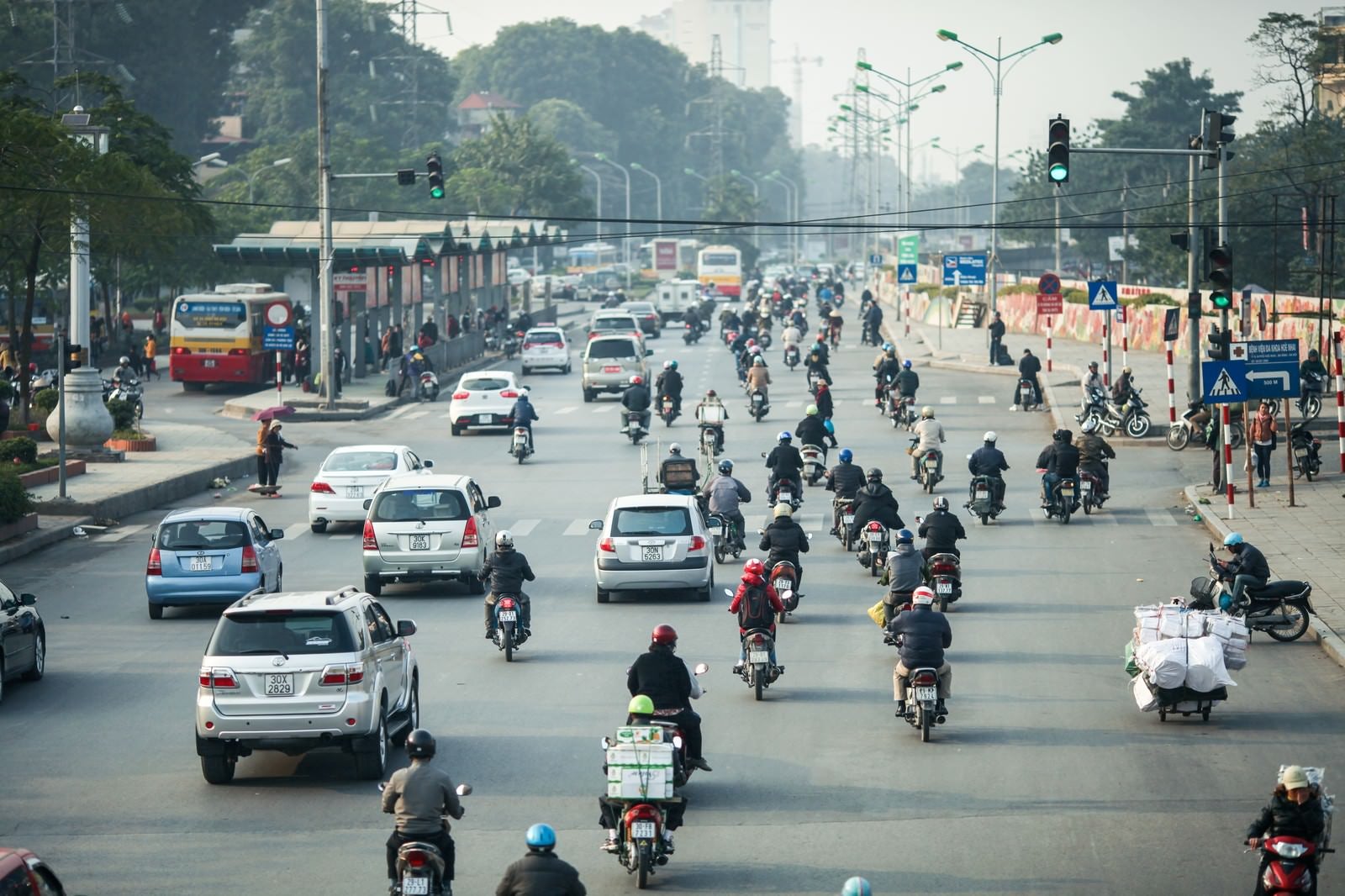 「ベトナムのバイク天国」の写真