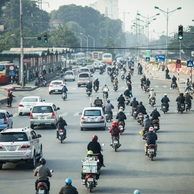 ベトナムのバイク天国の写真