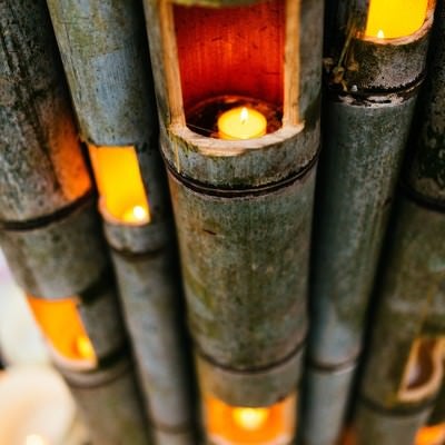 竹の灯り（ボシ灯ろうまつり）の写真