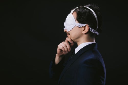 妄想具現化アイマスクを着用するドイツ人ハーフの写真