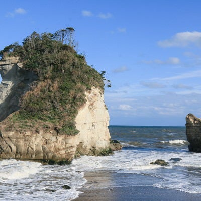 津々ヶ浦の夫婦岩の写真