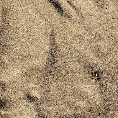 川原の砂（テクスチャー）の写真