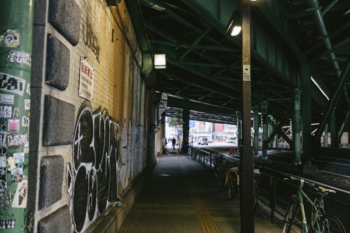 有楽町駅の不気味なガード下の写真