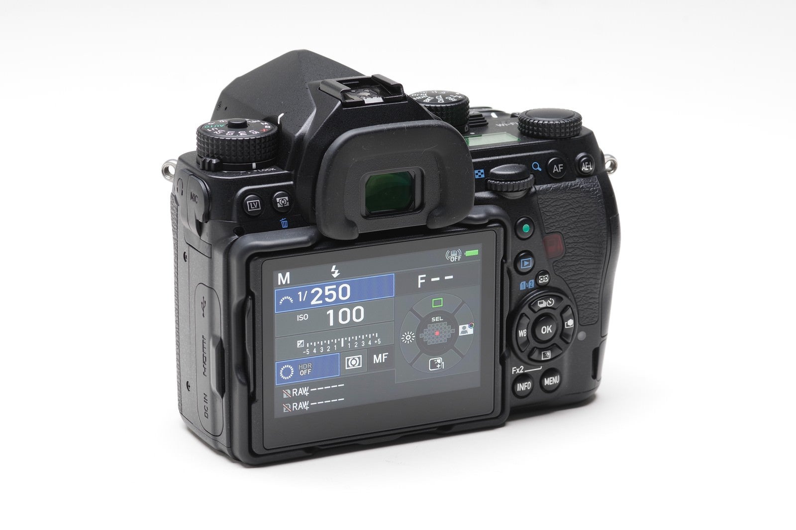 「デジタル一眼レフカメラ「PENTAX K-1MarkⅡ」の背面液晶」の写真
