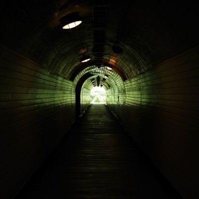 菅沼集落へと続くトンネルの写真