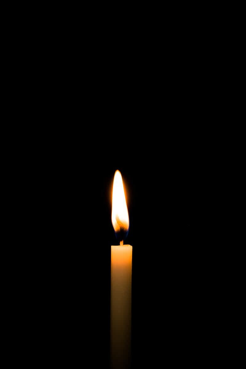 「和蝋燭の明かり」の写真