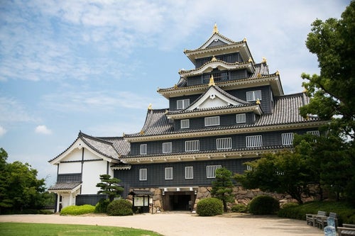 岡山城天守閣の写真