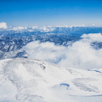 剣ヶ峰山頂の絶景（高天ヶ原方面）の写真