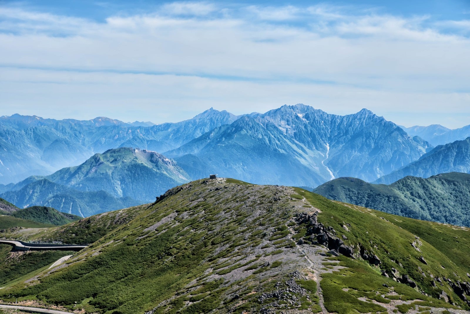 「乗鞍岳の雄大な眺め」の写真