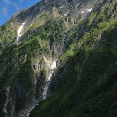 滝沢断崖の存在感の写真