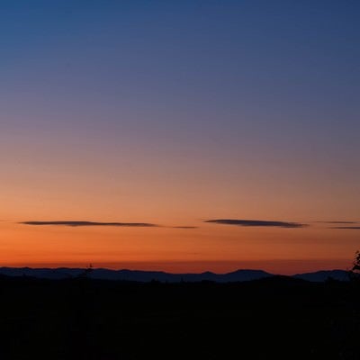 富良野の夕焼けの写真