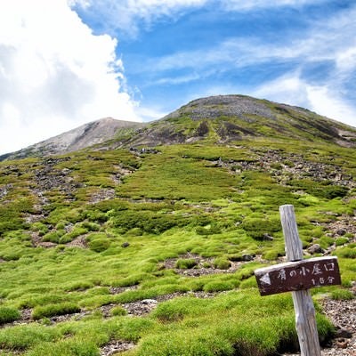 乗鞍剣ヶ峰の登山道の写真