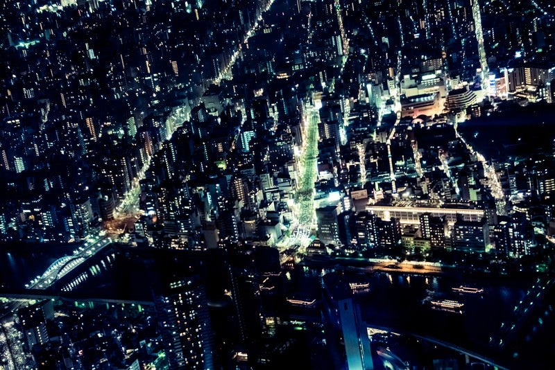 都市夜景観の写真