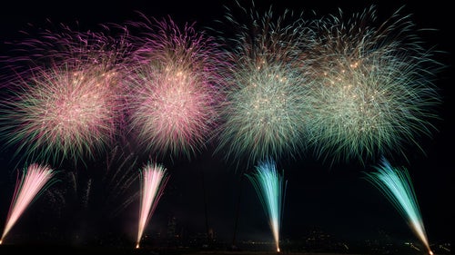 第44回江戸川区花火大会の打上花火の写真