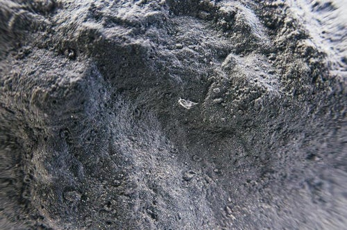 塗装したコンクリートの表面を接写の写真