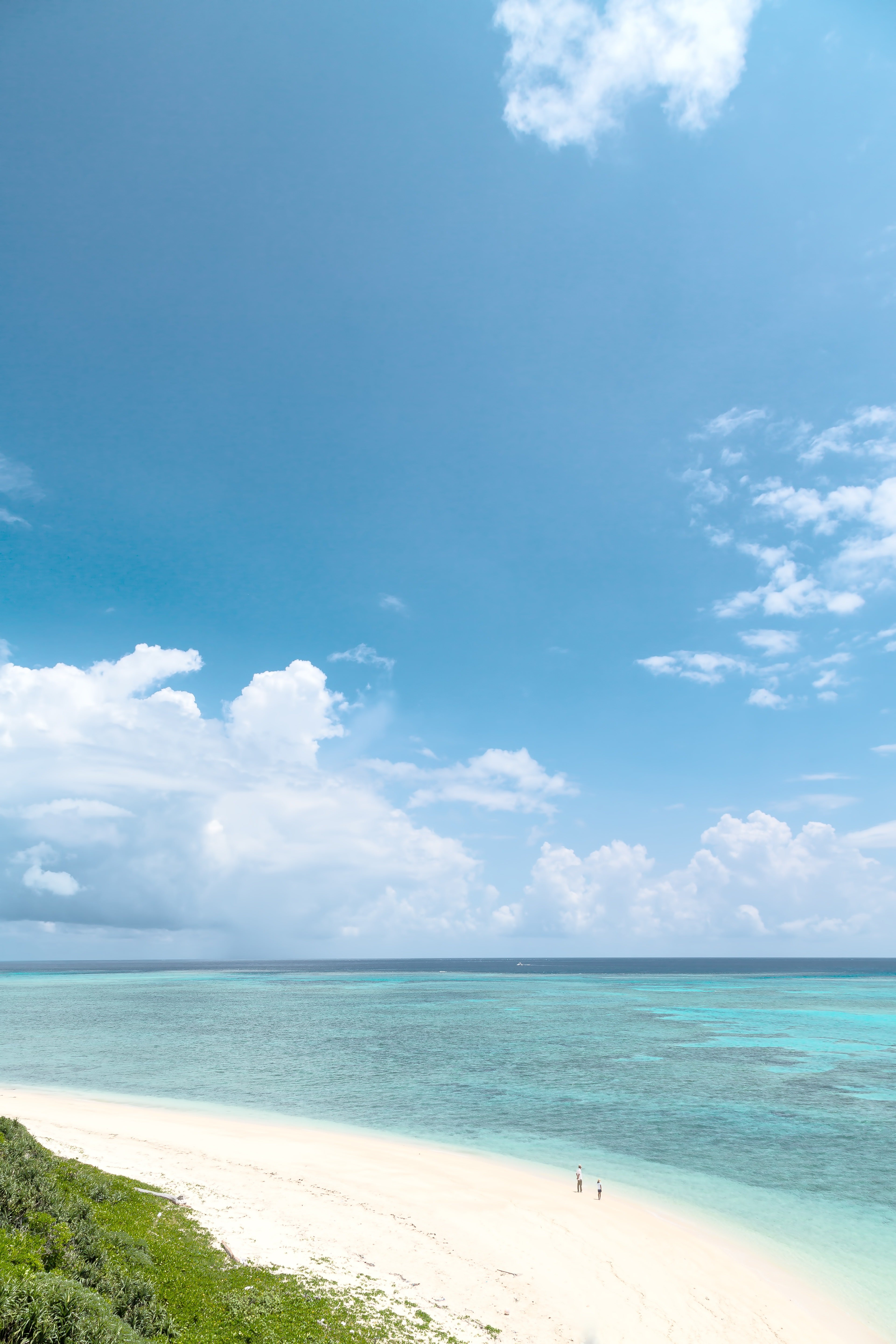 池間島（沖縄）展望台からの海と砂浜の無料の写真素材 - ID.5051