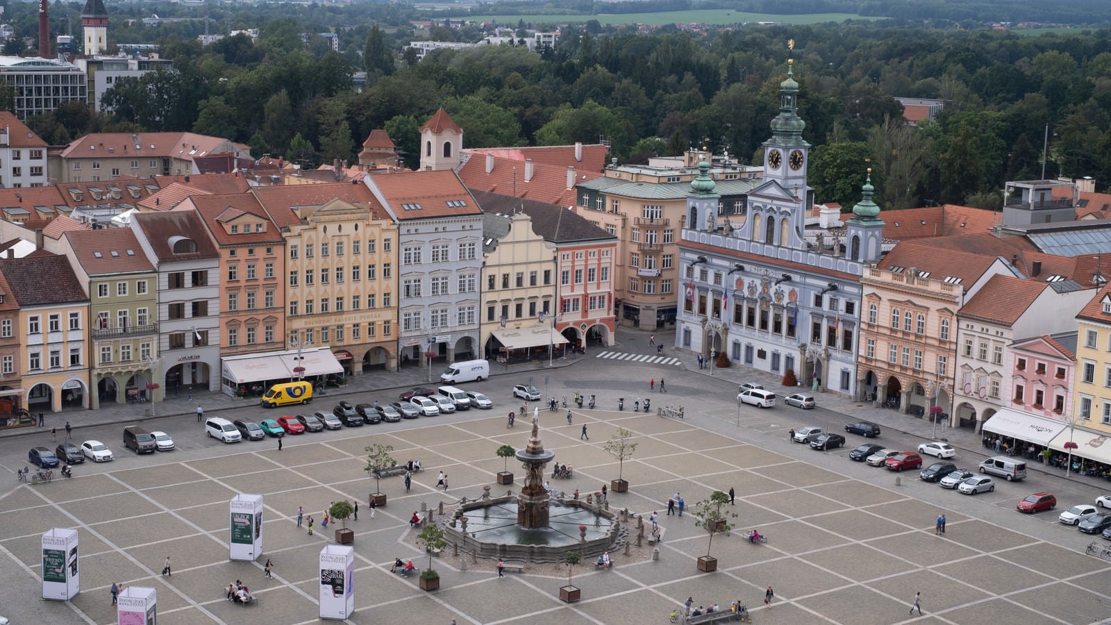「チェスケー・ブジェヴィツェの広場（ブドヴァル）」の写真