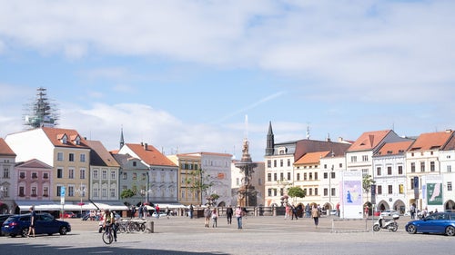 チェスケーブジェヨヴィツェの空と広場（ブドヴァル）の写真