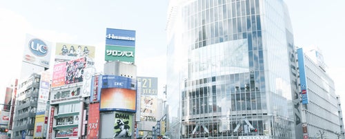 渋谷駅前の様子の写真