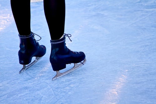 アイススケートと足の写真