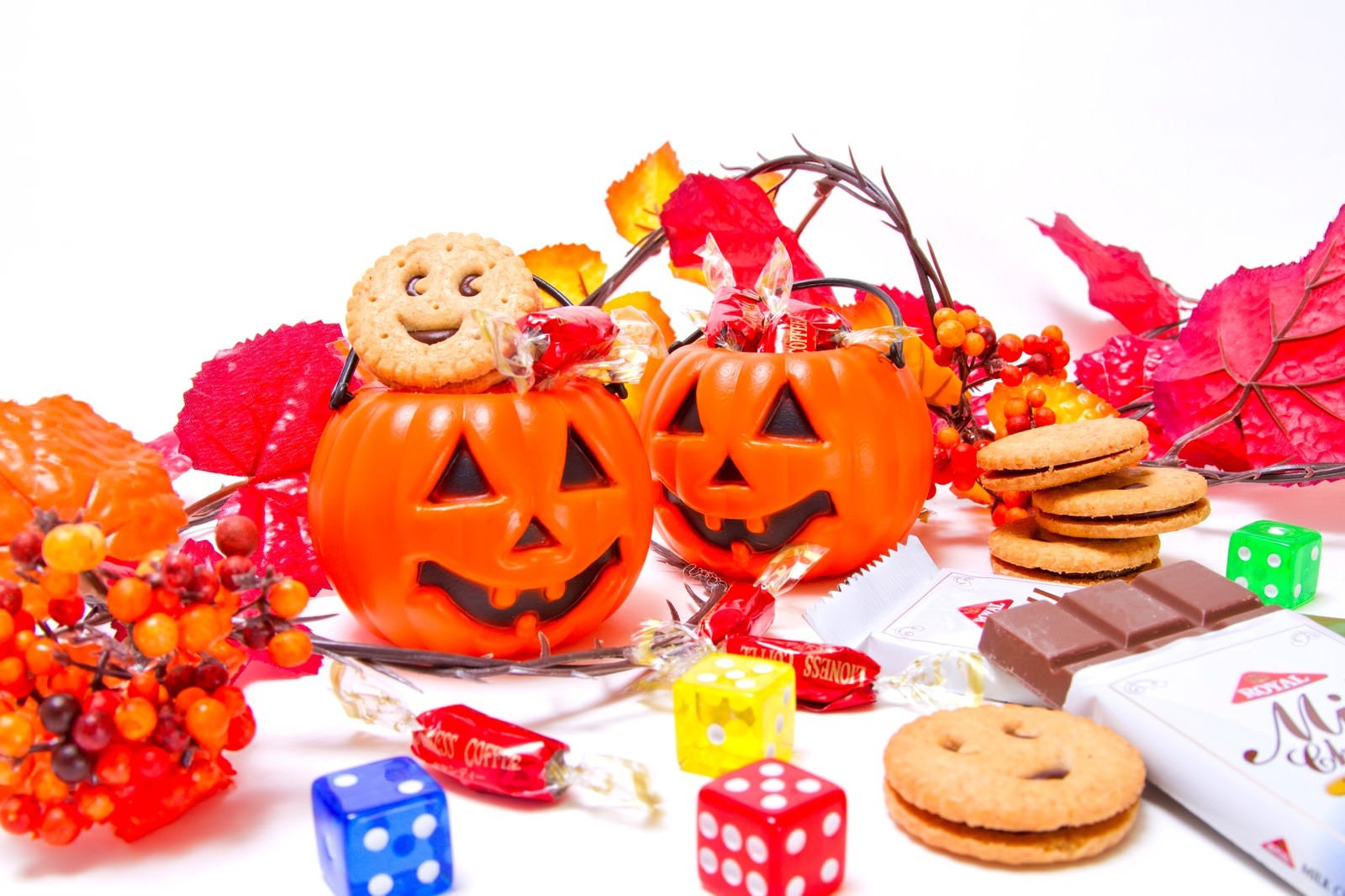 「おばけのかぼちゃとお菓子」の写真