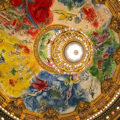 オペラ・ガルニエの天井画の写真