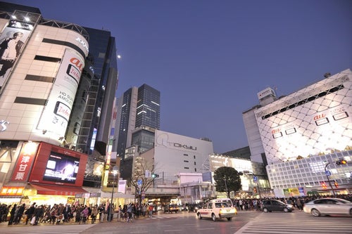 渋谷の夜の写真